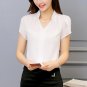 Hot Summer Autumn 2017 Plus Size 3XL White Shirt Female Big Sizes Short Sleeve Shirt Fashion Bodycon