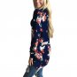 Autumn Women Casual Outwear Boho Irregular Long Sleeve Wrap Cardigans Loose Floral Print Basic Coats