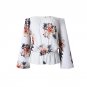 2017 Plus Size Women Clothing Slash Neck Summer Women Print T-shirt Casual Loose Off shoulder Large