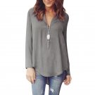 New 2017 Summer Blouse Shirts Women tops V neck Long sleeve Casual Blouses and Shirts Ladies Tops So