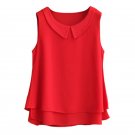 Fashion Brand Female Chiffon Shirts Women Summer Casual Top Plus Size S-4XL Loose Sleeveless Thin An