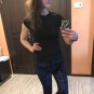 CDJLFH 2017 Summer Top Shirts Women T Shirt Graffiti Print Tshirt Plus Size T-shirt Tees Tops Fashio