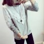 Hoody Women Spring Autumn Loose Lace Thin Sweatshirt Pullover Fashion Casual hoodie Moleton Coat Plu