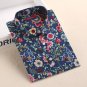 New Cotton Women Vintage Shirts Turn Down Collar Shirt Blusas Femininas 5XL Plus Size Long Sleeve Bl
