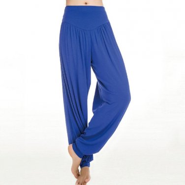 New Women casual harem pants high waist S port pants dance club wide leg loose long Harem bloomers t