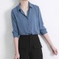 New Women\'s Shirt Classic Chiffon Blouse Female Plus Size Loose Long Sleeve Casual Shirts Lady Simp