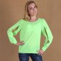 Hot Sale Fashion Plus Size Multi-style Women\'s Solid Loose O-Neck Chiffon Shirt  Long Sleeved  Cand
