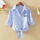 women shirts blouses Striped blouse blusas mujer Korean ladies tops blusas y  Plus Size Clothing 4xl