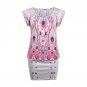 EIFFTER Summer Women Dress New Casual Ladies O-neck Short Sleeve Print Sexy Mini Bodycon Dresses Plu