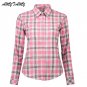 Office Femininas Blouse Cotton Casual Long Sleeve Tops Ladies Soft Female Skinny Slim Women Blouse P
