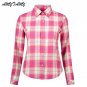 Office Femininas Blouse Cotton Casual Long Sleeve Tops Ladies Soft Female Skinny Slim Women Blouse P