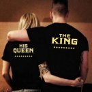 Plus Size Women Men Lovers Tshirt Letters Print Couples T-Shirt Tees Hipster Summer Causal Clothing 