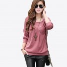 Blouse Women blouses Winter Top BTS 2018 With Buttons Long Sleeve O-neck Cotton Loose Shirt Batwing 