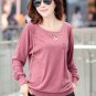 Blouse Women blouses Winter Top BTS 2018 With Buttons Long Sleeve O-neck Cotton Loose Shirt Batwing