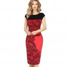 Women Dress Office Bodycon Dress Women 2017 Elegant Sleeveless Patchwork OL Pencil Party Dresses Ban