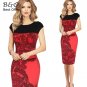Women Dress Office Bodycon Dress Women 2017 Elegant Sleeveless Patchwork OL Pencil Party Dresses Ban