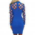 Explosion Bandage Dress 2017 New Women Long Sleeve Hollow Out Dress Nightclub Party Dress Vestidos S