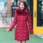 Women Parkas 2017 New Winter Thick Long Jackets Ladies Faxu Fur Collar Hooded Warm Cotton Coat Plus 