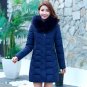 Women Parkas 2017 New Winter Thick Long Jackets Ladies Faxu Fur Collar Hooded Warm Cotton Coat Plus 
