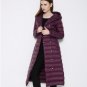 New 2017 Winter Thin White Duck Down Coat Women Slim Long Sleeve Hooded Plus Size Warm Parkas Ultral