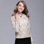New 2017 Winter Short Ultralight Jacket Women Slim Long Sleeved Single Breasted O-neck Plus Size Duc