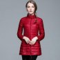 S-4XL Winter thin down coat female light ultra-thin plus big size women lady slim casual warm coat o
