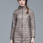 S-4XL Winter thin down coat female light ultra-thin plus big size women lady slim casual warm coat o