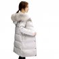 New Winter Women White Duck Down Jacket Hooded Warm Thick Down Parka Coat Female Large Fur Collar Lo