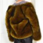 S-3XL plus size Winter New fashion brand Fake fox fur jacket female warm good quality warm thicker F