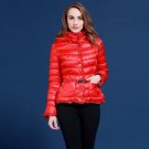 winter down coat Women\'s red short design slim lace outerwear Russia and Europe female jacket plus 