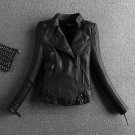Women Leather Jacket 2017 New Plus Size M-3XL Women Motor Jackets Solid Slim PU Leather Motorcycle J