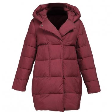 Women Long Winter Cotton Jacket 2017 New Fashion Plus Size Loose Parka Ladies Thicken Hooded Collar 