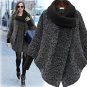 Plus Size Palto For Women Coat Woman Solid Black Gray Woolen Long Coat Outerwear Jacket Overcoat Wom