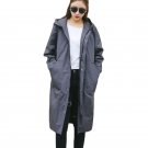 Plus Size Trench Coat 2017 Spring Autumn Women Coats Hooded Collar Zipper Up European Style Long Out