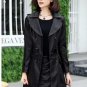 Women High Quality black leather jacket Plus Size Fashion leather Clothes womens leather trench coat
