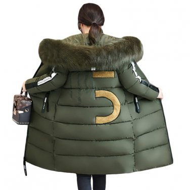 Winter Coat Women 2018 Thicken Warm Winter Jackets Female Fur Hooded X-Long Parka Coat Plus Size 6XL