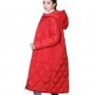 Women Extra Long Down Cotton Coat Winter New 2017 Hooded Plus size Windproof Female Parkas Thick Fas