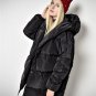 Warm Casual Pink Snow Outwear  Winter Jackets Women Down Parkas Loose Fit Plus Size Hooded Coats Med
