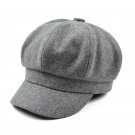 Women\'s French Beret Hat Newsboy Cabbie Beret Cap Cloche Woolen Painter Visor Hats for Autumn Winte