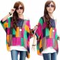 clothes Batwing Dolman Sleeve Chiffon Boho Loose blusas feminino