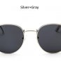 Classic Vintage Small Round Sunglasses Retro Men Women Brand Designer Metal Pink Mirror Sun Glasses