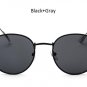 Classic Vintage Small Round Sunglasses Retro Men Women Brand Designer Metal Pink Mirror Sun Glasses