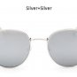 Classic Vintage Small Round Sunglasses Retro Men Women Brand Designer Metal Pink Mirror Sun Glasses