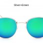 Classic Vintage Small Round Sunglasses Retro Men Women Brand Designer Metal Pink Mirror Sun Glasses
