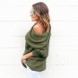 Knit Crochet Women Sweater Long Sleeve Turtle Neck Loose Oversize Top Plus Size Large Seaters WS402Z
