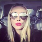 Fashion Cat Eye Sunglasses Women Brand Designer Metal Frame Vintage Mirror Cateye Sun Glasses Female