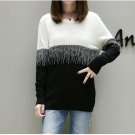 5xl plus big size sweater women spring autumn winter 2017 feminina fashion thin new loose elastic kn