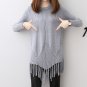 KYMAKUTU Rivet Jumper with Tassel Solid Sueter Mujer 2017 Autumn Winter Sweaters for Women O Neck Pl