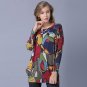 2018 NEW Spring Autumn Sweater Women Top Graffiti Art Print Knitted Sweaters Casual Plus Size Fashio
