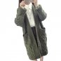 2017 Trendy Long Cardigan Female Autumn Long Sleeve Plus Size Solid Cardigan Women Sweater Pockets W